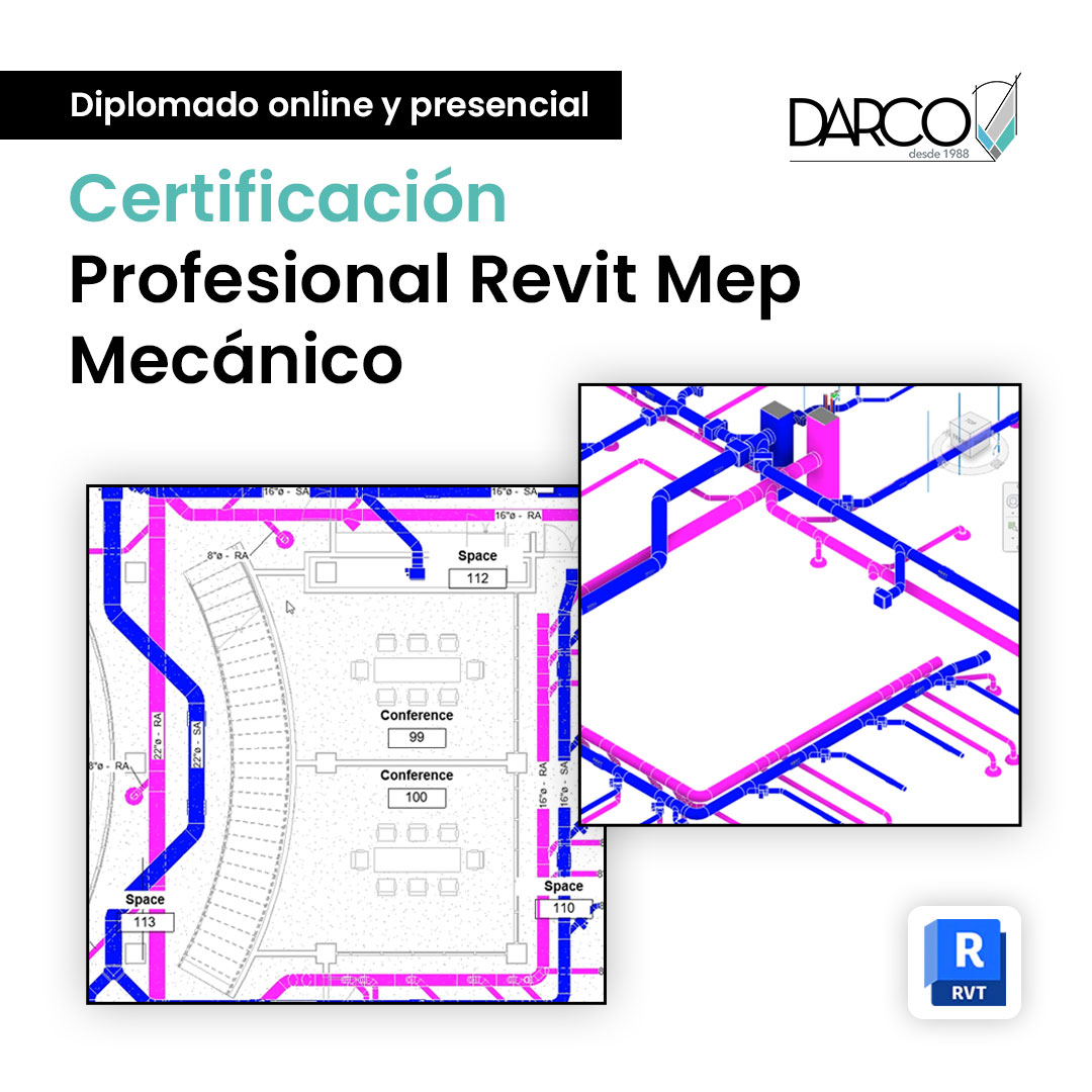 Diplomado preparación certificación profesional Revit Mep (simulación certificación Mecánico)