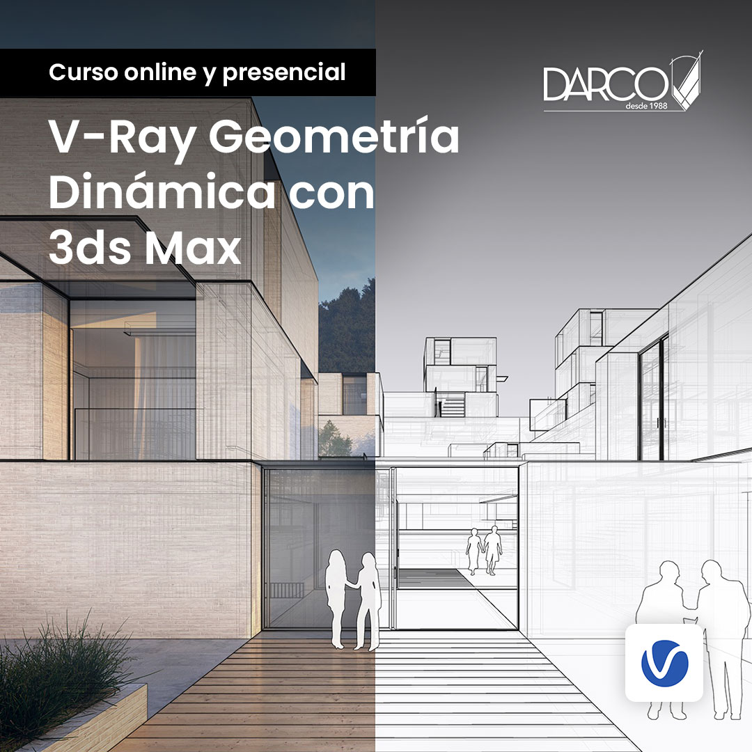 V-Ray render exteriores día y noche geometría dinámica con 3ds Max