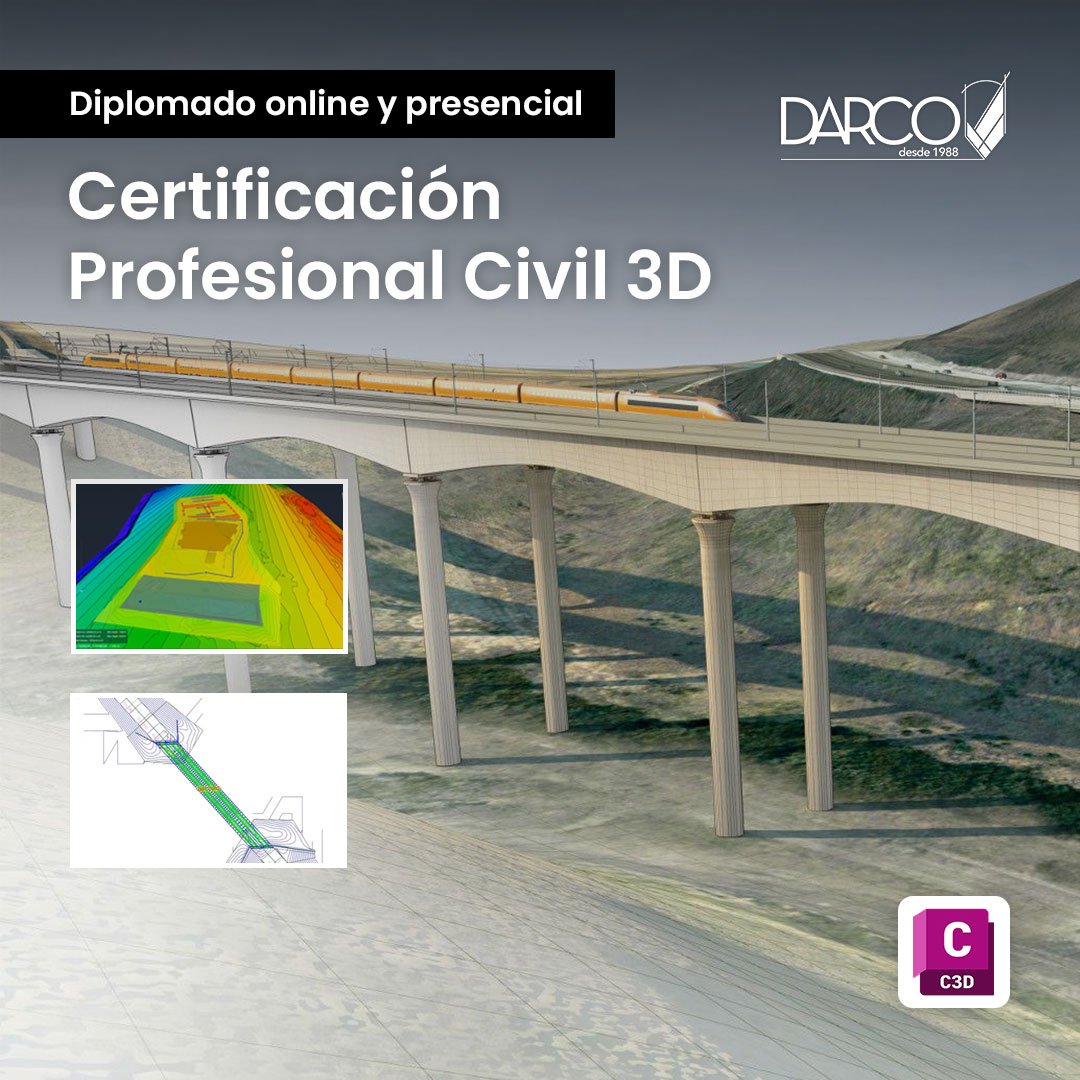 Diplomado preparación certificación  profesional Civil 3D