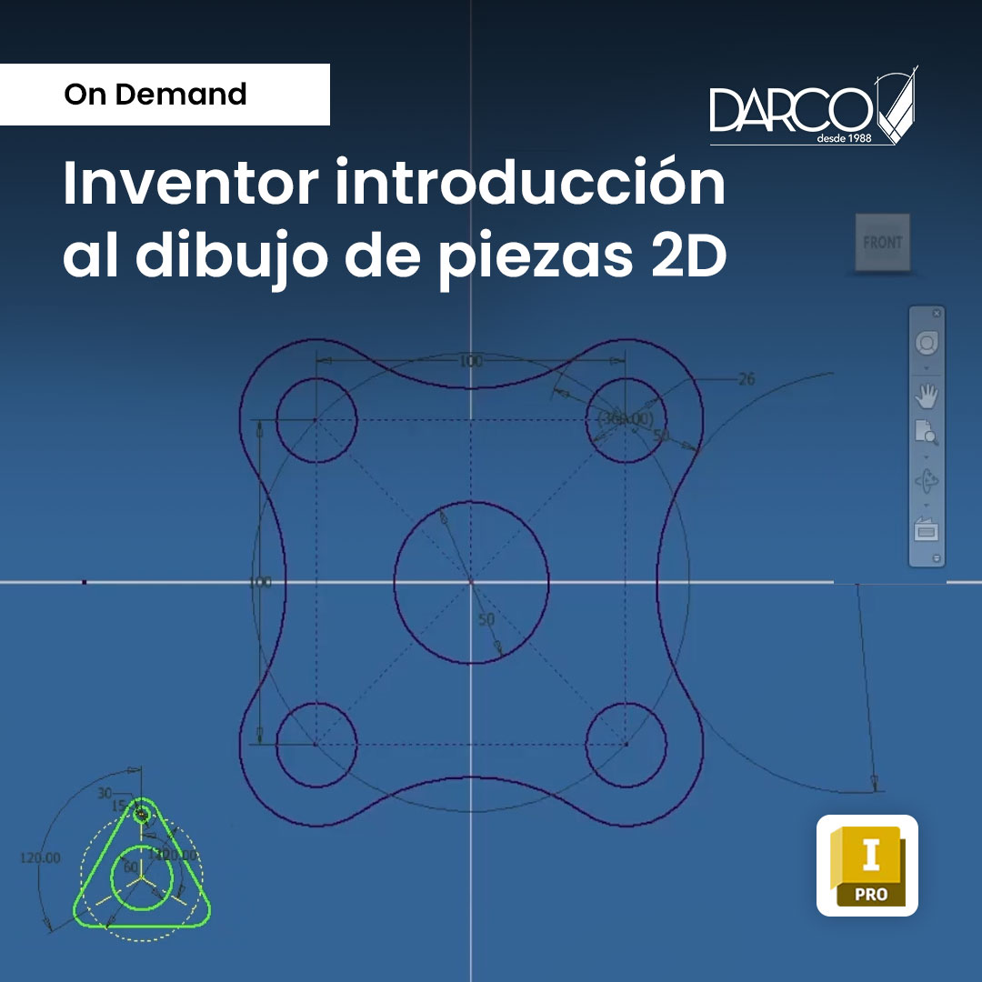 Inventor, introducción al dibujo de piezas 2D