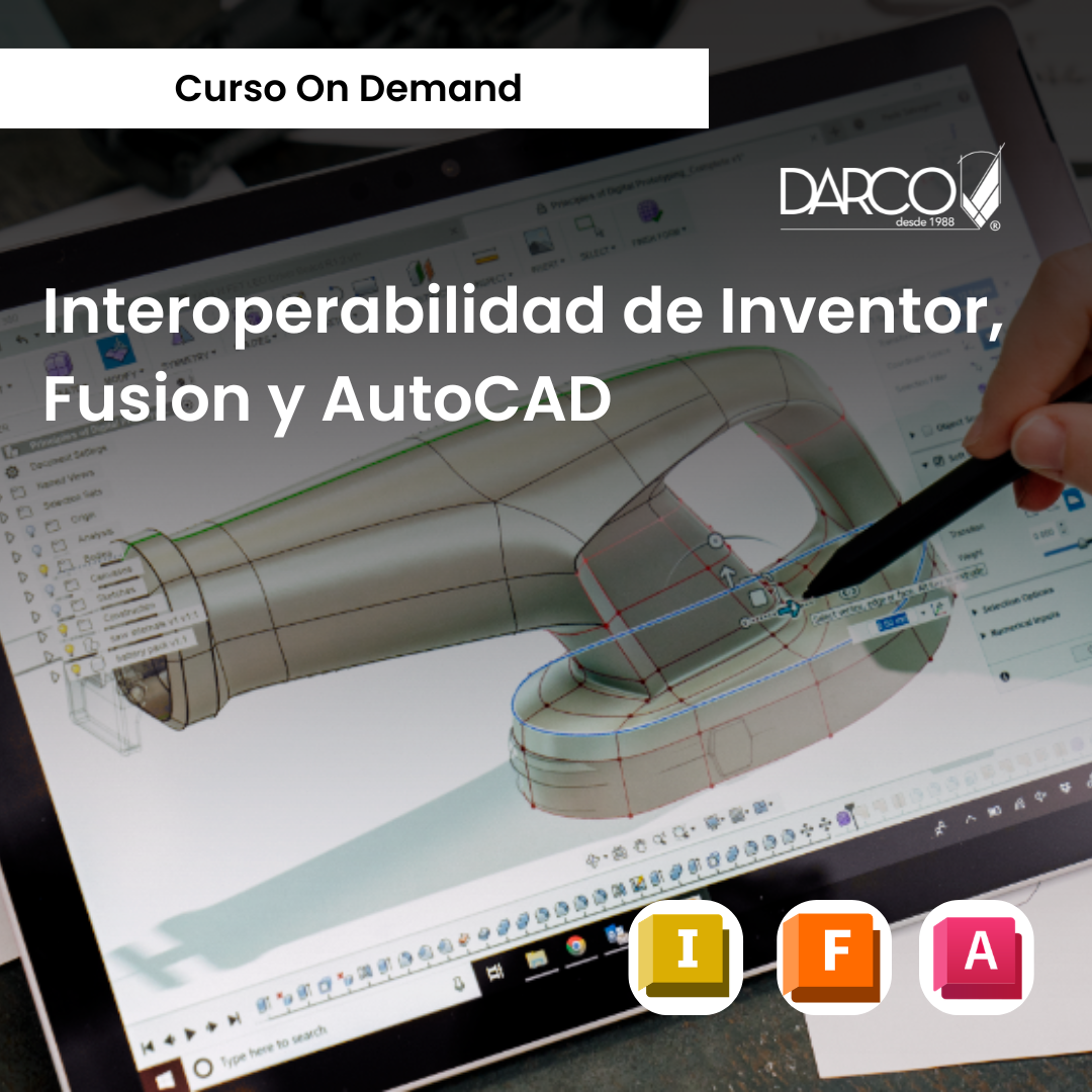Interoperabilidad de Inventor, Fusión y AutoCAD